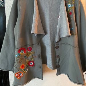 Caite draped cardigan sweater